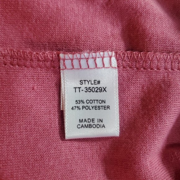 Zenana Plus Size Set Sweatpants Hoodie Full Zip Jacket Loop Terry Rose 1X 2X 3X - Picture 4 of 5